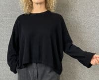 Caroline Cashmere Crew Jumper black