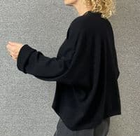 Caroline Cashmere Crew Jumper black