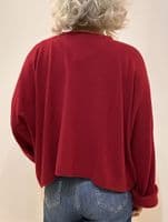 Caroline Cashmere Crew Jumper ruby