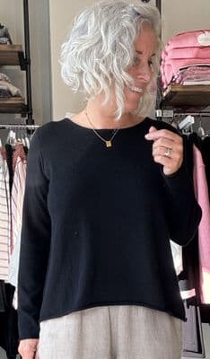 Caroline Cashmere VB Jumper black