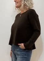 Caroline Cashmere VB Jumper chocolate