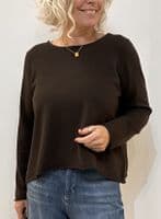 Caroline Cashmere VB Jumper chocolate