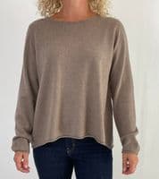 Caroline Cashmere VB Jumper taupe