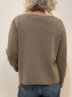 Caroline Cashmere VB Jumper taupe