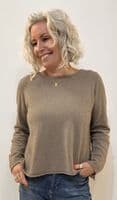 Caroline Cashmere VB Jumper taupe