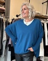 Caroline Cashmere Vicky Jumper teal