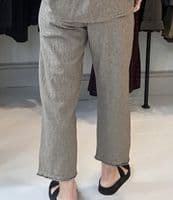Cut Loose Frayed Edge Trouser bark