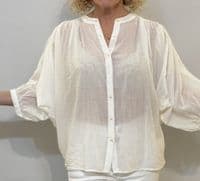 Diega Blouse Celesto white