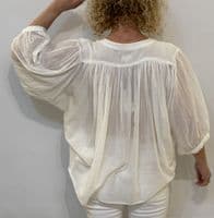 Diega Blouse Celesto white