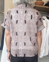 Diega Blouse Tifana ecru and camel