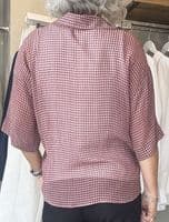 Diega Blouse Tifana ecru/rouge
