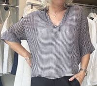 Diega Blouse Tifana marine/prune