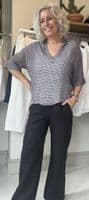 Diega Blouse Tifana marine/prune