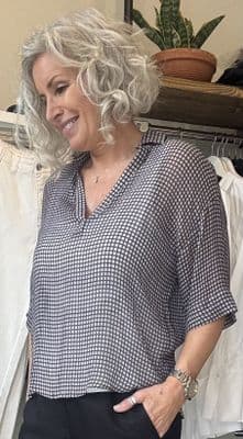 Diega Blouse Tifana marine/prune