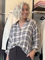 Diega Shirt Cirilla grey multi check
