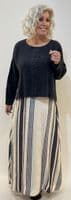 Diega Skirt  Jamao cream/blue