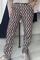 Diega Trouser Pacifico black/terre/ecru