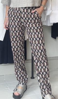 Diega Trouser Pacifico black/terre/ecru