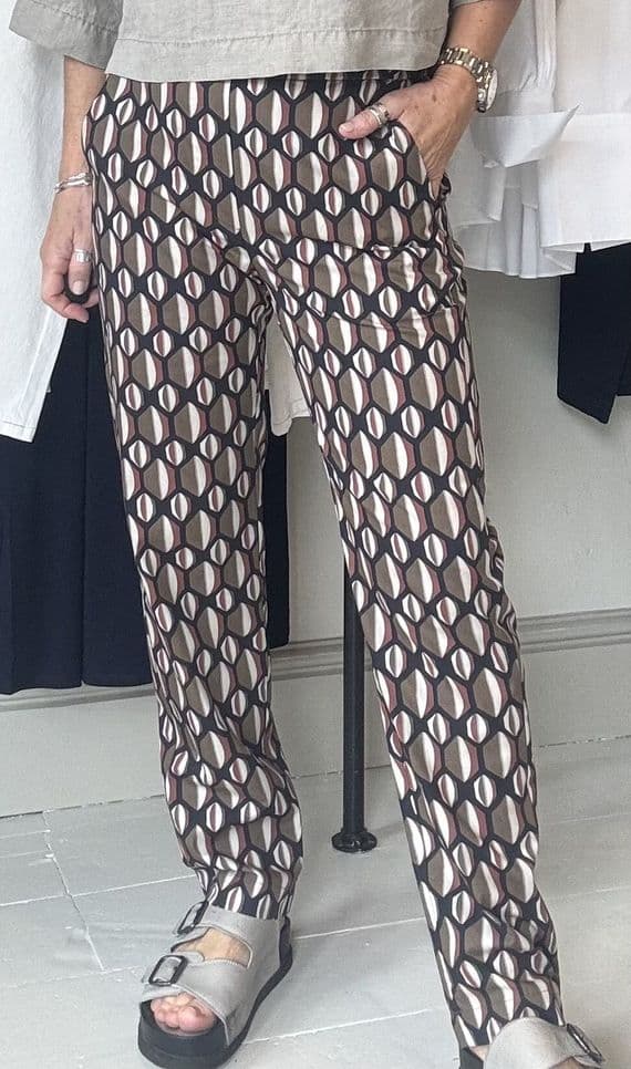Diega Trouser Pacifico black/terre/ecru