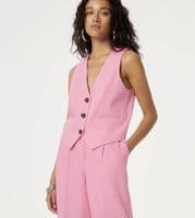 Fabienne Chapot Gigi Waistcoat pink glow