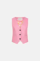 Fabienne Chapot Gigi Waistcoat pink glow