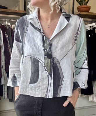 Grizas Jacket white print