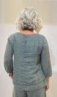 Grizas Linen Top sage