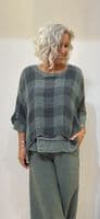 Grizas Linen Top sage