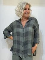 Grizas Shirt sage check