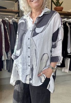 Grizas Shirt white print