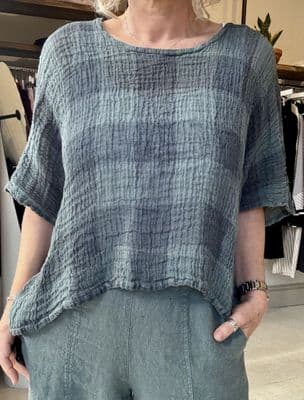 Grizas Top sage check