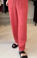 Grizas Trouser orange/pink check