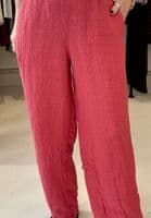 Grizas Trouser orange/pink check