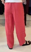 Grizas Trouser orange/pink check