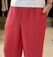 Grizas Trouser orange/pink check