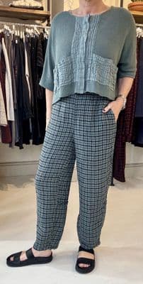 Grizas Trouser sage check