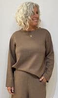 InWear Crewneck Gincent coffee quartz melange