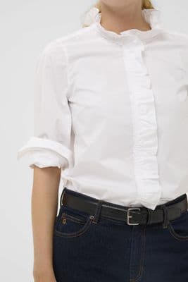 InWear Frill Shirt Capella white