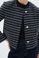 InWear Jacket Yaxha marine blue/white