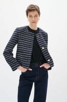 InWear Jacket Yaxha marine blue/white