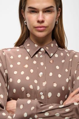 InWear Shirt Henri brushed brown dot