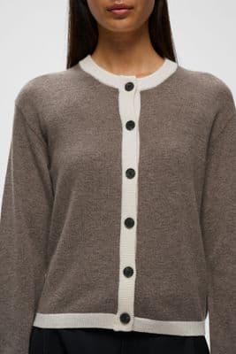 InWear Tally Monika Cardigan choc brown melange