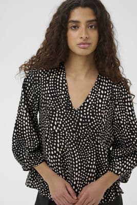 InWear Top Liberty black faded dot
