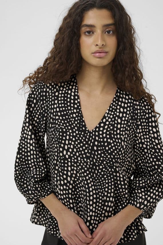 InWear Top Liberty black faded dot