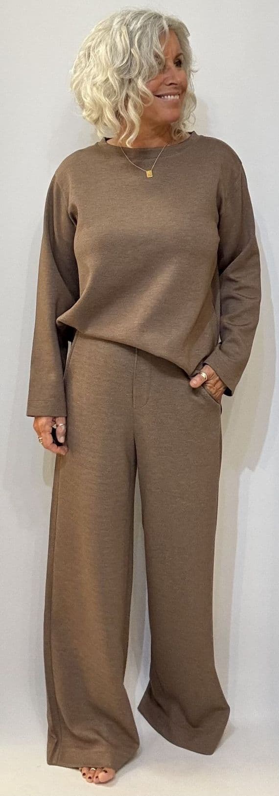InWear Trouser Gincette coffee quartz melange
