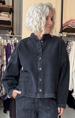 LUUKAA Denim Jacket Cleo black wash