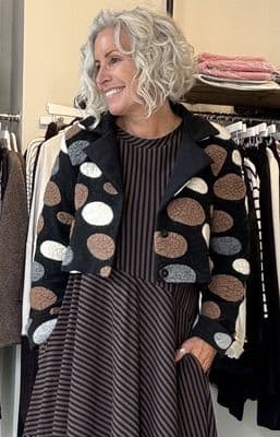 LUUKAA Jacket Dylan black multi
