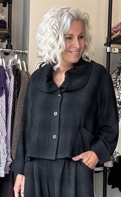 LUUKAA Jacket Ellis anthracite plaid