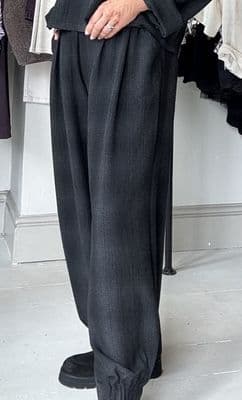 Luukaa trousers Mia anthracite plaid