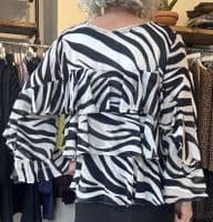 Marella Blouse Falco black zebra